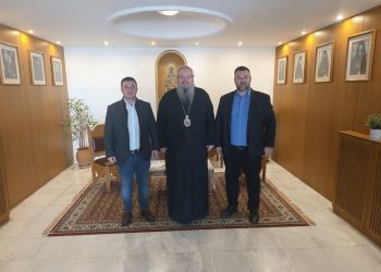 Στον Μητροπολίτη Λαρίσης & Τυρνάβου, ο υποψήφιος πρόεδρος του Επιμελητηρίου Λάρισας Δημήτρης Παπαλέξης