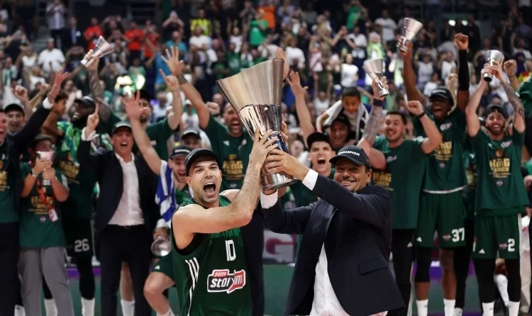 Για 7η φορά στην κορυφή της Ευρώπης ο μπασκετικός Παναθηναϊκός