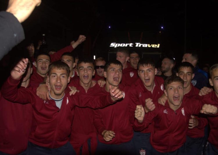 Η υποδοχή των πρωταθλητών της ΑΕΛ Κ19