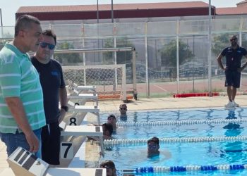 Δίπλα στην Εθνική Ομάδα Πόλο ο Δημήτρης Κουρέτας