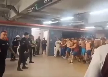 Επεισόδια μεταξύ των οπαδών της Φλουμινένσε και της Λανούς με την αστυνομία